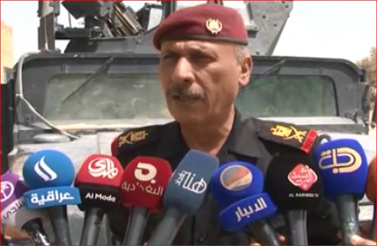 العارضي: قوات مكافحة الارهاب قتلت 5 انتحاريين من داعش حاولوا استهداف قطعاتنا في أحياء الأمن والمصارف والقاهرة