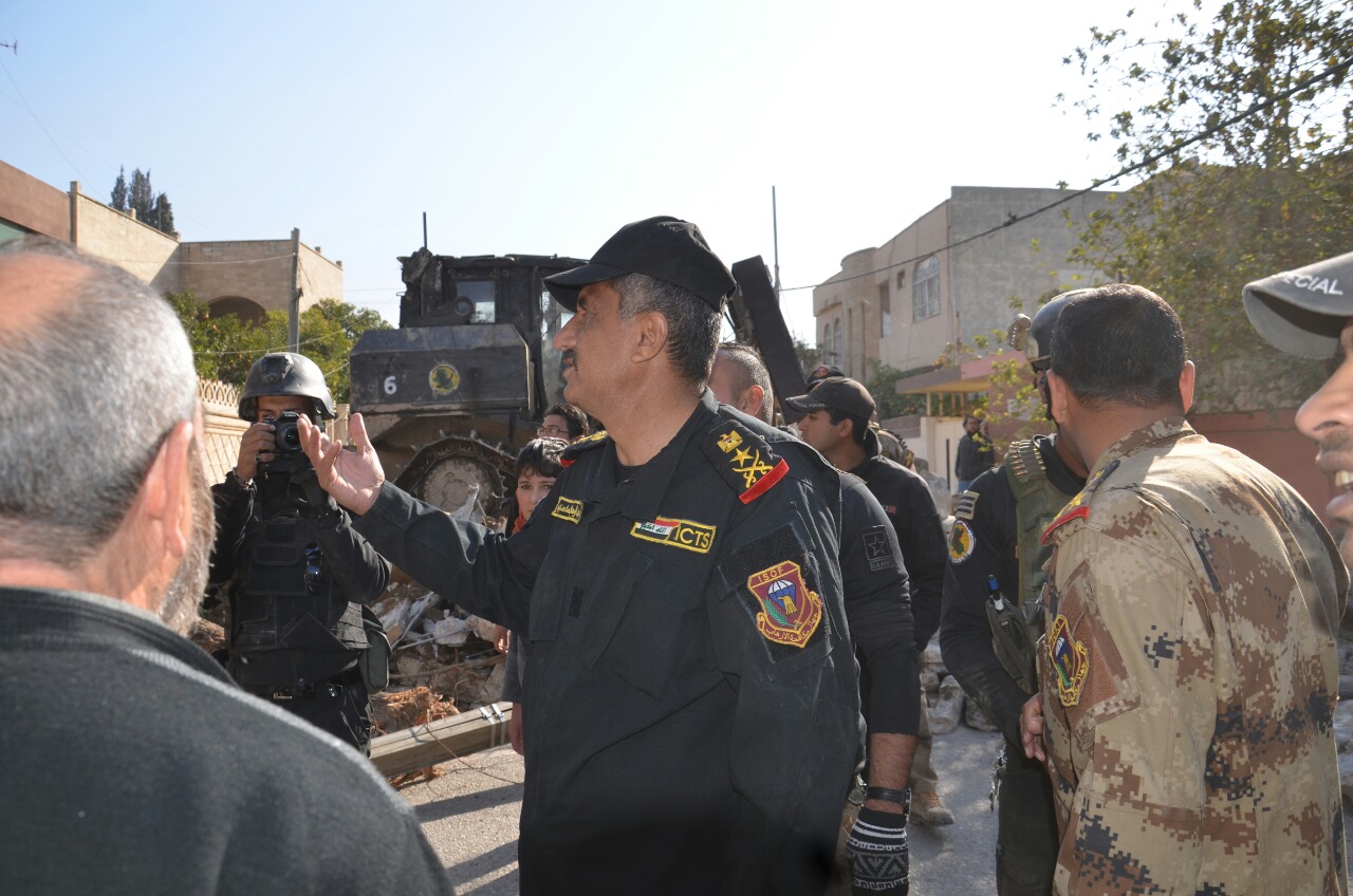 الساعدي ينفي سيطرة داعش على اي من مناطق الموصل المحررة ويؤكد أن الوضع تحت سيطرة القوات الأمنية