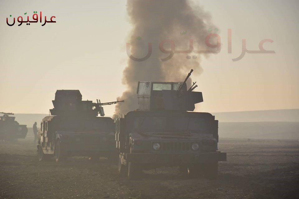 مواجهات شرسة بين قوات الرد السريع التابعة للشرطة الاتحادية ومسلحي داعش في حي الوحدة جنوب شرقي الموصل