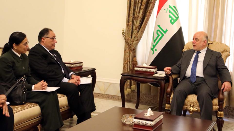 العبادي ووفد من البنك الدولي يبحثان التعاون وبرامج الاصلاح في العراق