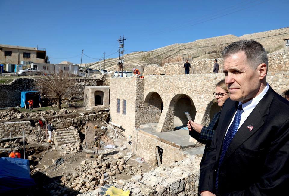 الأمريكان يعيدون إعمار مرقد النبي ناحوم في القوش