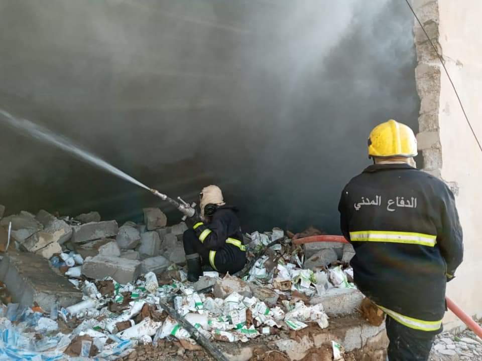 الدفاع المدني في نينوى يعلن عن سيطرته على حريق شرقي المدينة