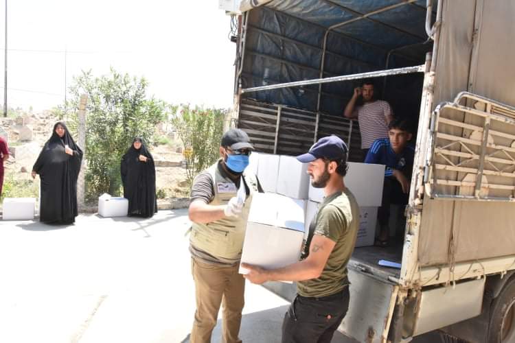 توزيع 250سلة غذائية للمركز الوطني التطوعي لشباب ورياضة نينوى..تقرير عمر شمس الدين