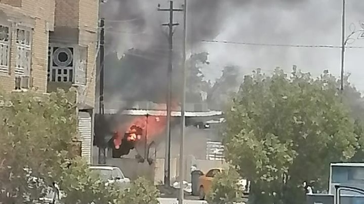 ارتياح في الناصرية .. السيطرة على حريق مستشفى الحسين التعليمي