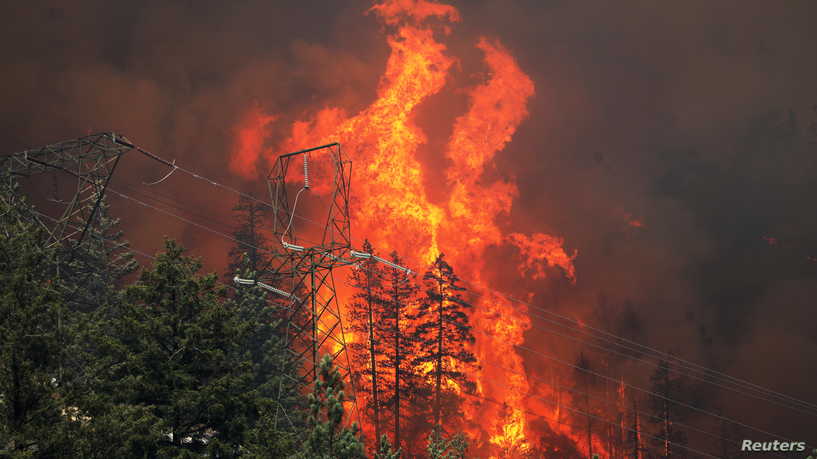 أوريغون الأميركية تشهد واحدة من أسوأ حرائق الغابات