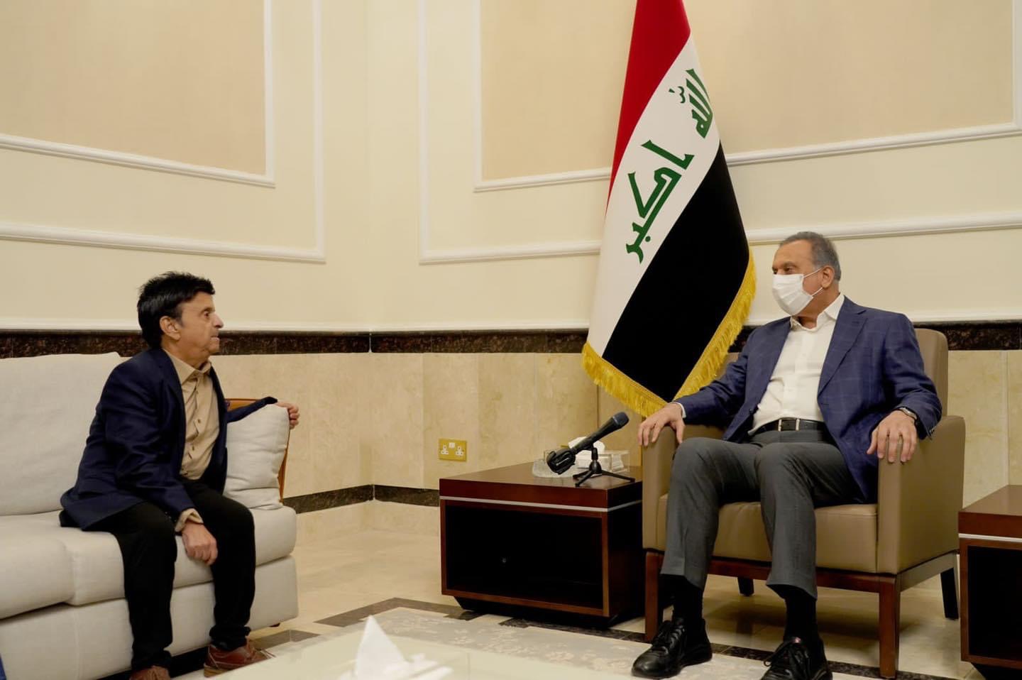 الكاظمي يستقبل فنان  عراقي ويوجّه بمتابعة حالته الصحية