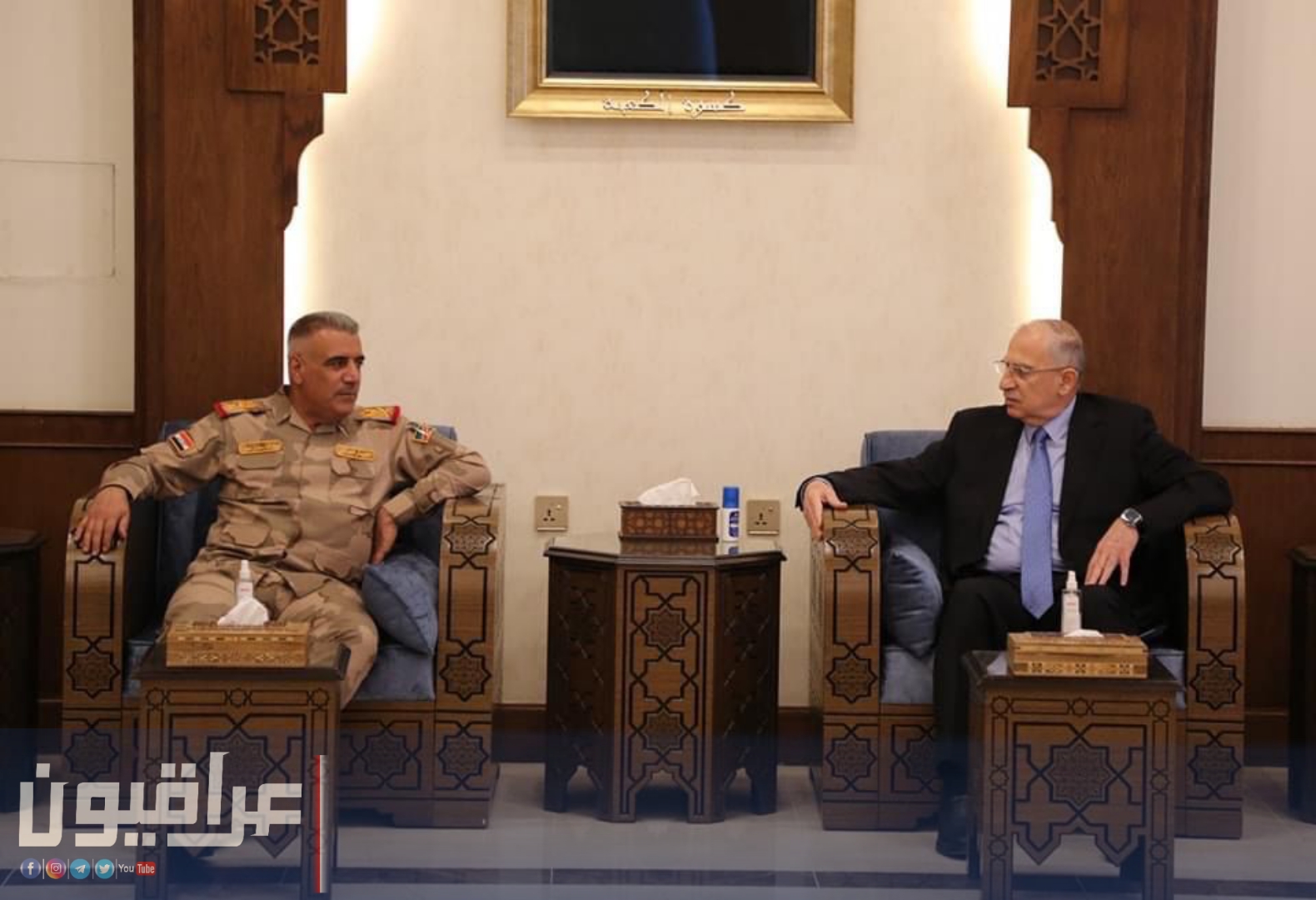أسامة النجيفي يستقبل قائد عمليات نينوى والملف الامني يتصدر الحوار
