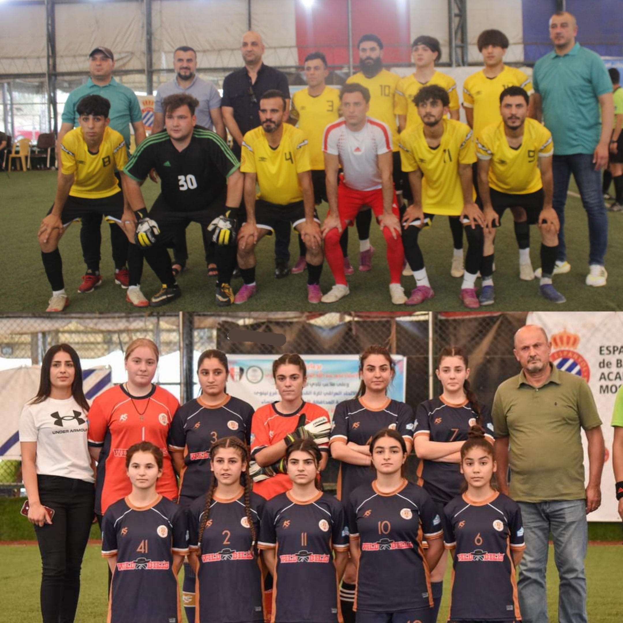 ناديا الفتوة وتلسقف يتوجان بلقب بطولة محافظة نينوى بالكرة المصغرة .