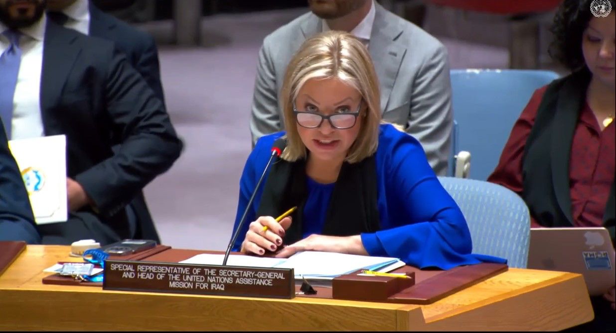 بلاسخارت بشأن الأوضاع بالعراق: توجيه الرسائل عبر الضربات سيزيد التوتر