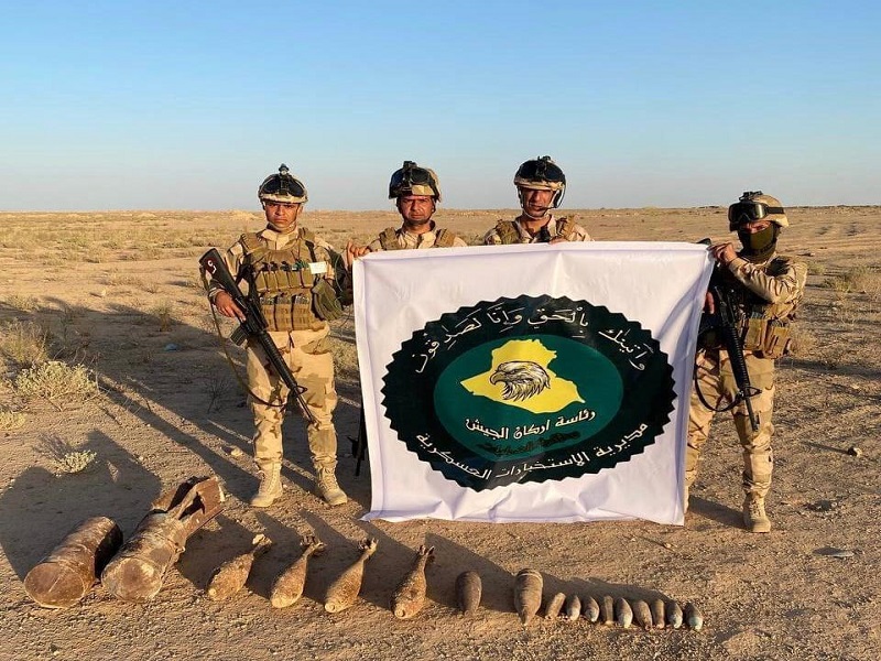 الاستخبارات العسكرية تدمر نفقاً وكهوفاً ومضافات لداعش بنينوى