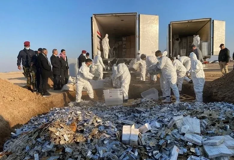 الصحة : إتلاف أكثر من 25 طناً من المواد المخدرة