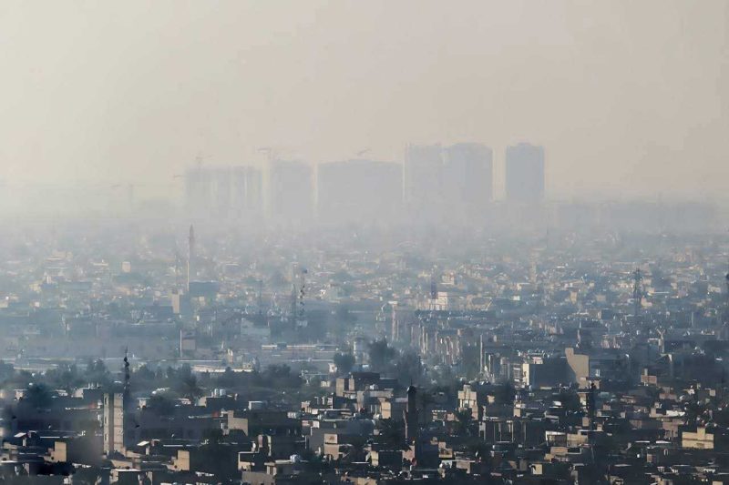 تلوث هوائي شديد في الموصل