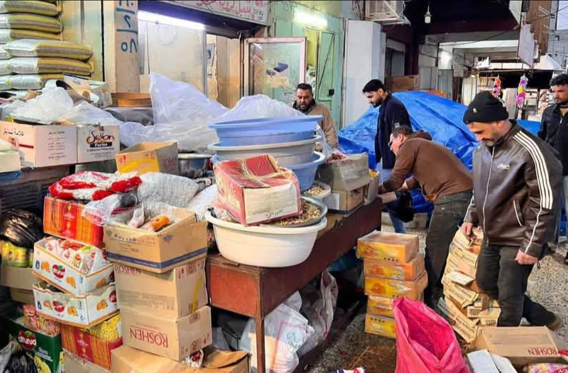 حملات تفتيشية مكثفة في أيسر الموصل تُسفر عن إتلاف أطنان من المواد الغذائية الفاسدة